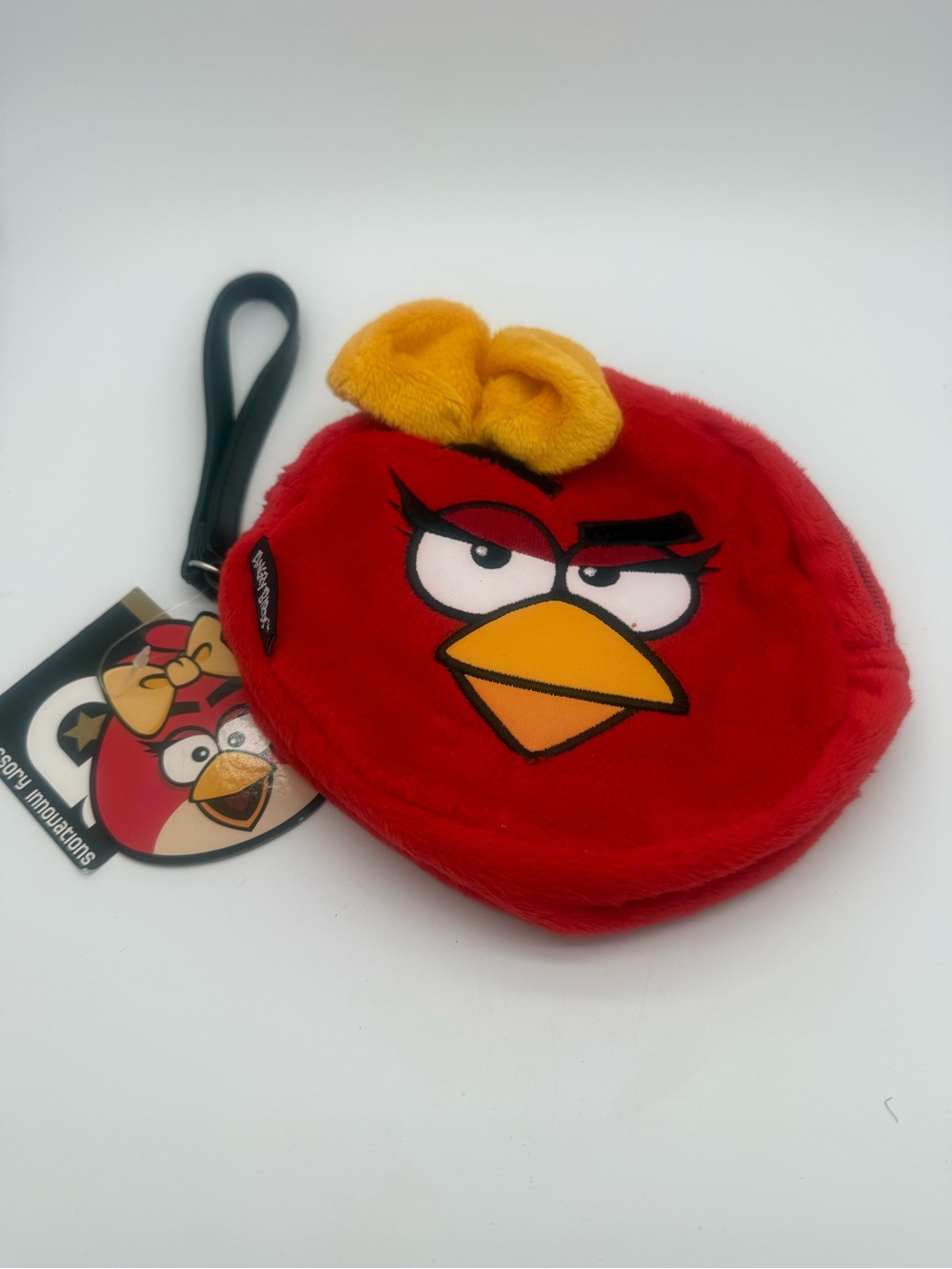 Angry Birds Ruby Female Red Bird Plush Wristlet Coin Purse Accessory Innovations